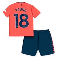 Dětský fotbalový dres Everton Ashley Young #18 2023-24 Venkovní Krátký Rukáv (+ trenýrky)